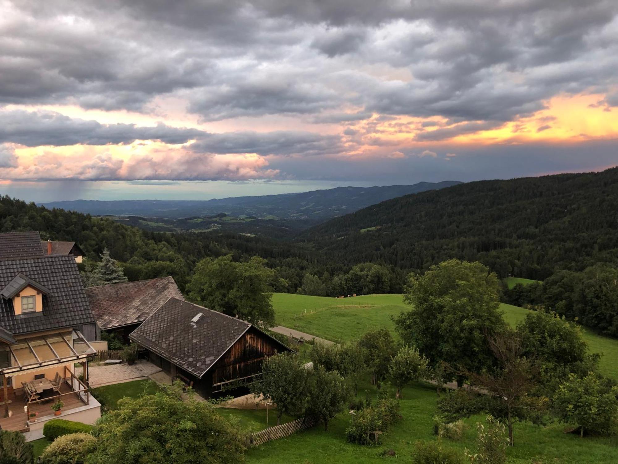 Апартаменти Mauthnerhube Uebernachten Mit Aussicht Sankt Oswald ob Eibiswald Екстер'єр фото